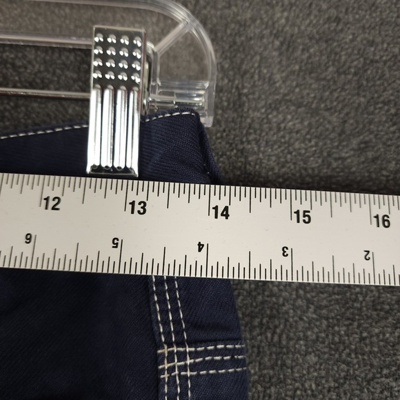 DIESEL Navy Blue Wide Leg Sailor Pants Contrast Stitch Size 26 - Picture 3 of 10